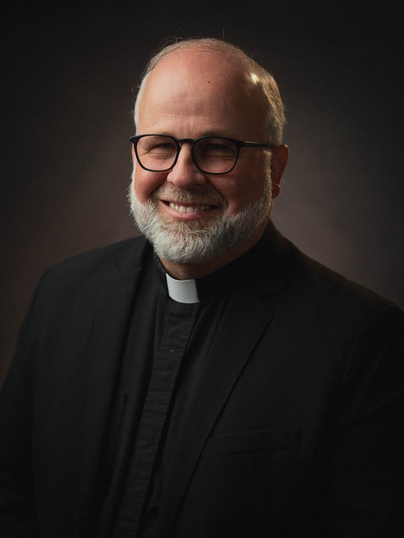 A portrait of Pastor Joshua Appel